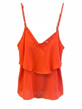 Layered Orange Spaghetti Strap Camisole
